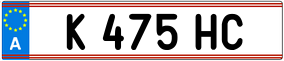 Trailer License Plate